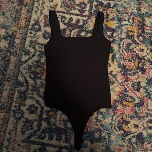 black square neck bp body suit, size ccs but fits me fairly well (im a s or xs)